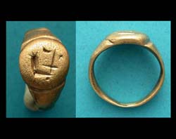 Ring, Medieval, Men\'s, Sword and Arm, c. 9th-13th Century